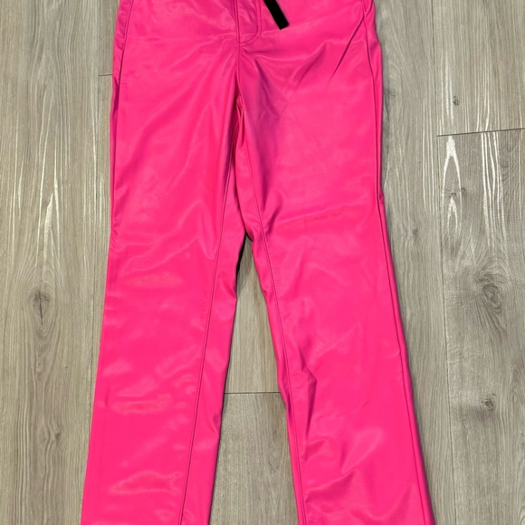 Judy Blue Tummy Control Faux Leather Pants in Hot Pink size 0/24 NWT new tags - Picture 8 of 12